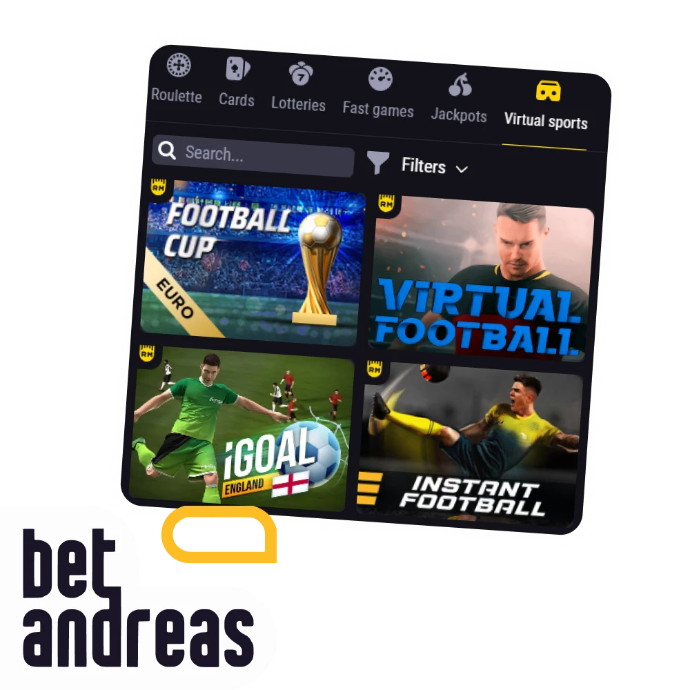 Enjoy playing virtual sports games at BetAndreas.